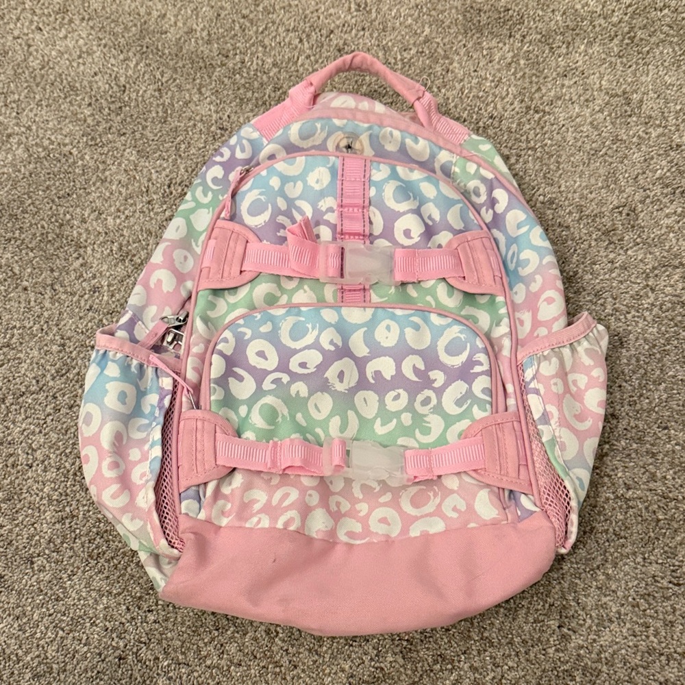 Pottery Barn Kids Mackenzie Pastel Ombre Cheetah Small Backpack